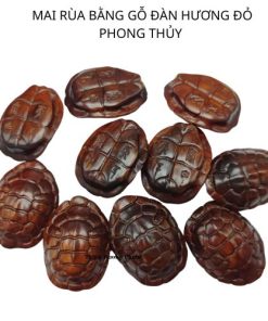 Mai rùa bằng gỗ đàn hương đỏ phong thủy