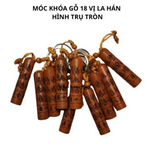 Móc khóa gỗ 18 vị la hán