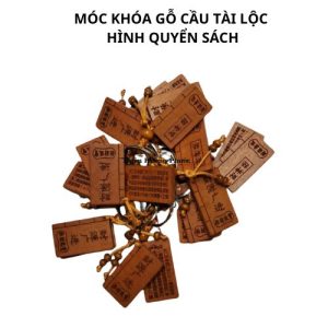 Móc khóa gỗ cầu tài lộc