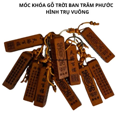 Móc khóa gỗ trời ban trăm phước