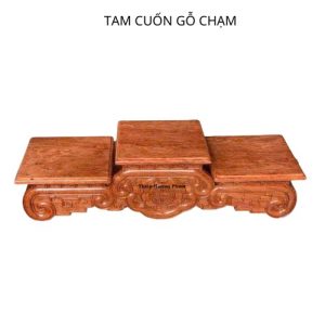Tam cuốn gỗ chạm
