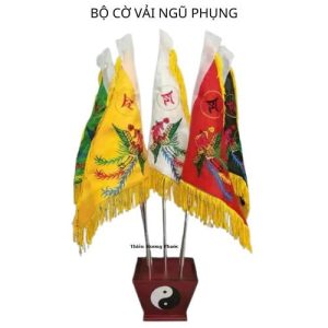 Bộ cờ vải ngũ phượng
