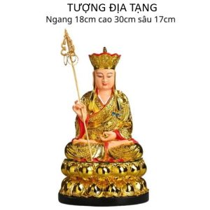 Tượng địa tạng mạ vàng