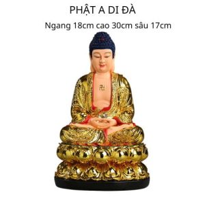 Tượng phật a di đà mạ vàng